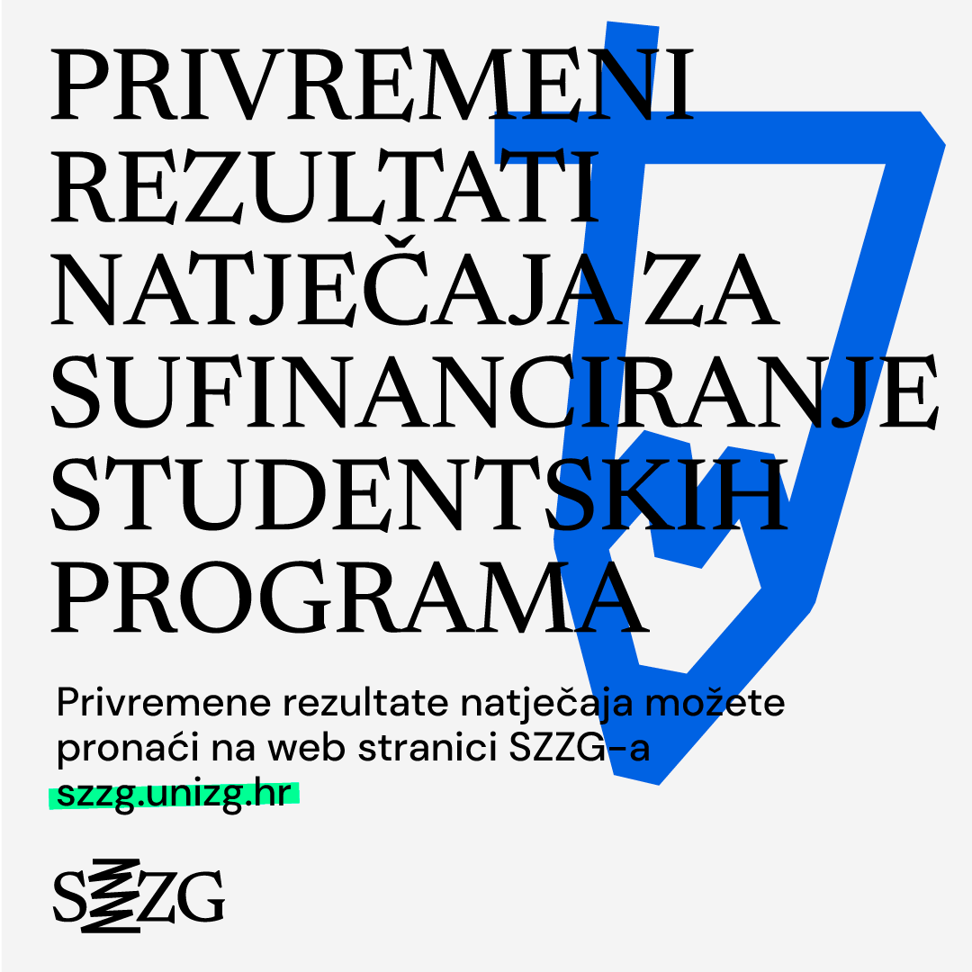 Privremeni rezultati Natječaja za sufinanciranje studentskih programa u 2024.