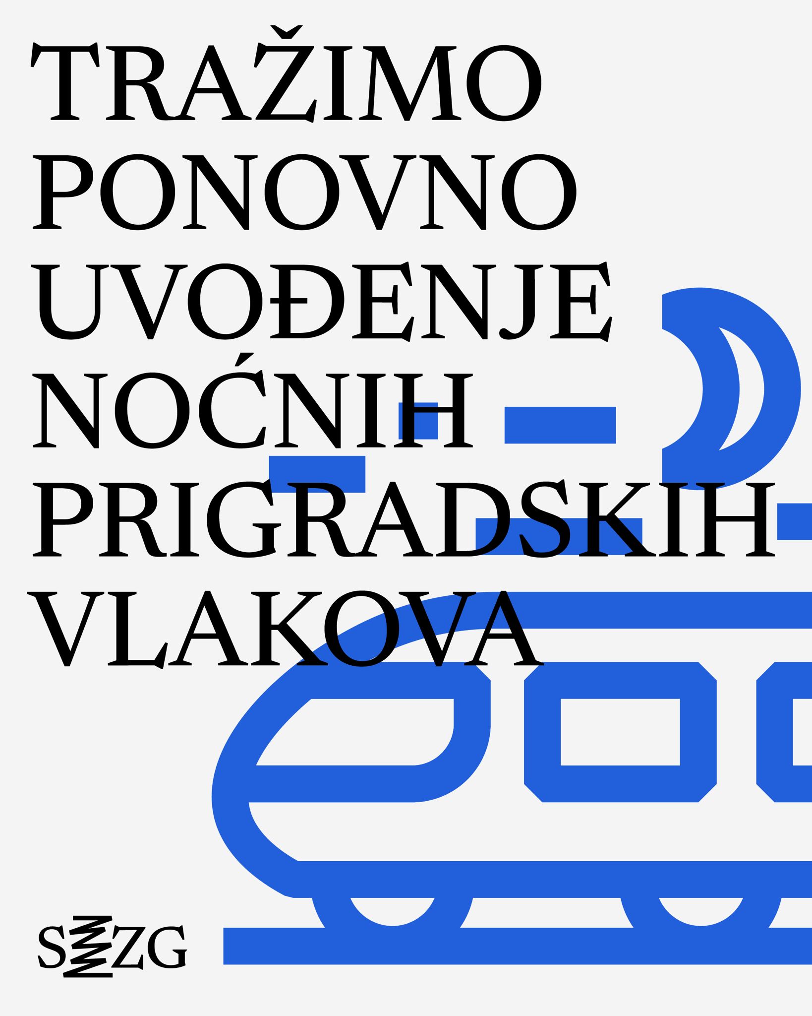Prijedlog uvođenja noćnih prigradskih linija vlakova HŽ